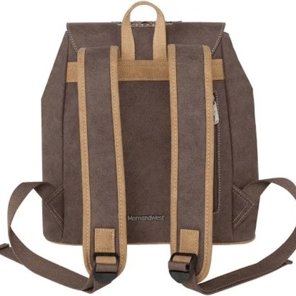Cowhide Leather Backpack-Montana West Aztec Leather Backpack